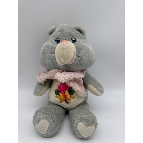 Vintage Grams Care Bear 15" Kenner 1983 Plush Stuffed Animal With Pink Shawl - Picture 1 of 3